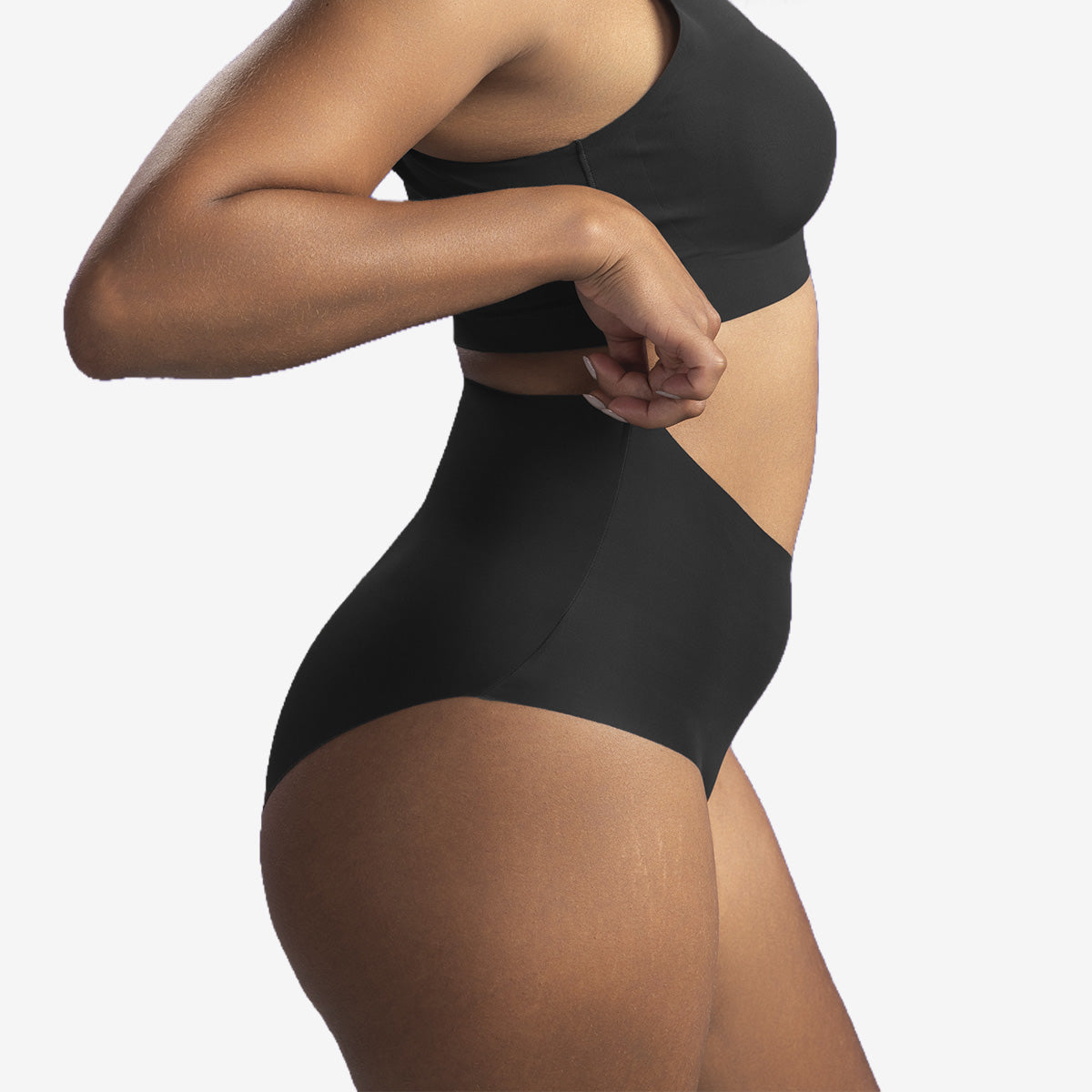 Mikrokuitu High Waist alushousut